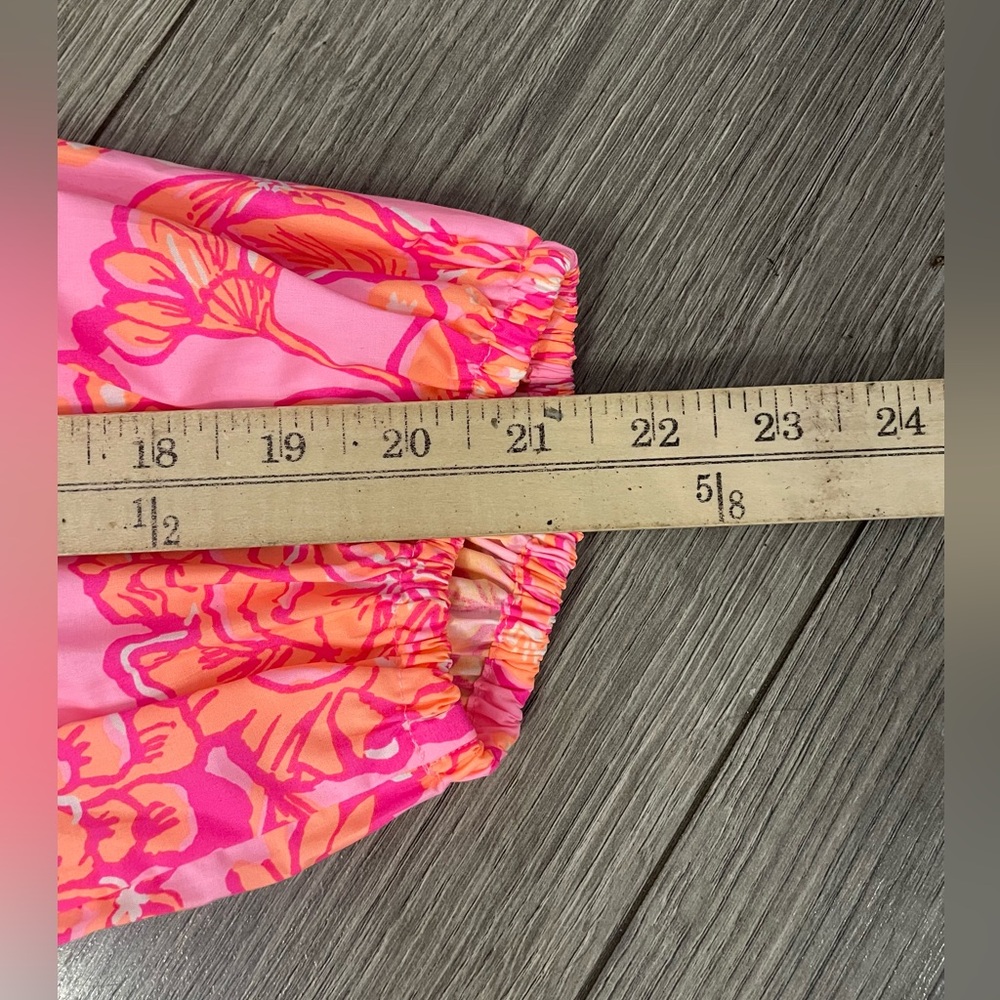NWT Lilly Pulitzer Pink Barbara 3/4 Sleeve Top in Mandivilla Baby Size Large - Picture 6 of 12